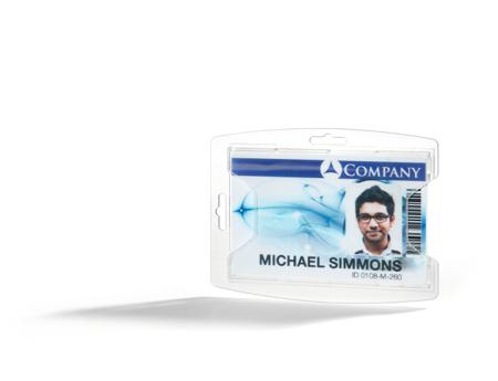 895119 Durable Transparent Polypropylene Name Badge