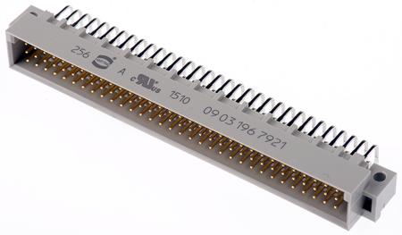 09031967921 HARTING DIN 41612 96 Way 2.54mm Pitch, Type Connector Class C3, 3 Row, Right Angle DIN 41612 Connector, Plug