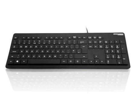 KYB-MED-VALUE-UB Ceratech  Wired USB Medical Keyboard, QWERTY (UK), Black