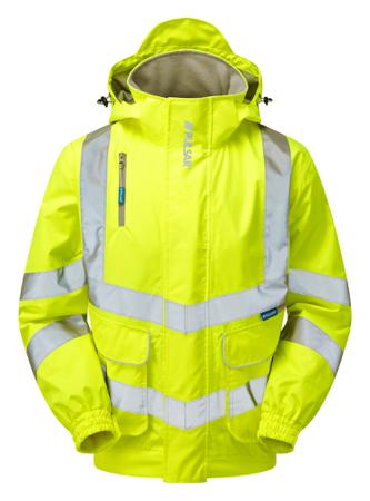P533-R-5XL PULSAR P533 Yellow Unisex Hi Vis Bomber Jacket, 5XL