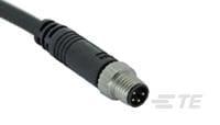 1838288-3 TE Connectivity Cable assembly with a 4 Pole M8 Plug and an Unterminated End