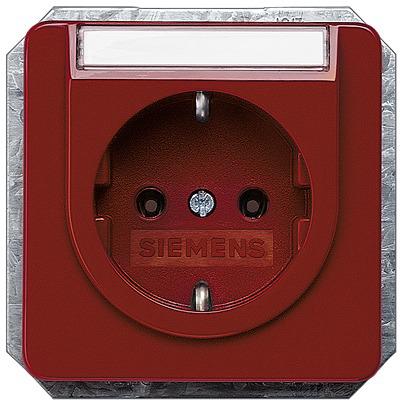 5UB1476 Siemens 5UB14 Red Electrical Socket, 16A, Schuko