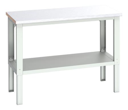 41003675-16V Bott 41003675.16V Sheet Steel Workbench, 450kg Max Load, Adjustable Height, 740 → 1140mm x 750mm x 1500mm