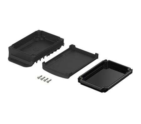 48412255-HMT2 Bopla BoVersa Series Black Polycarbonate Desktop Enclosure, 162 x 88 x 45.5mm