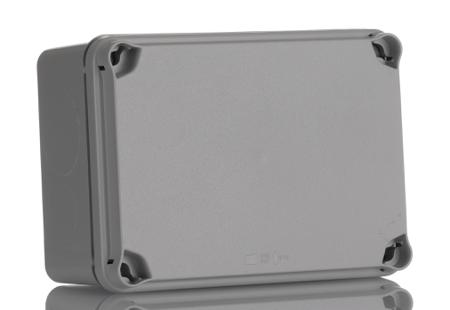 EL161 HellermannTyton EL Series Grey Polystyrene Junction Box, IP67, 162x78x116mm