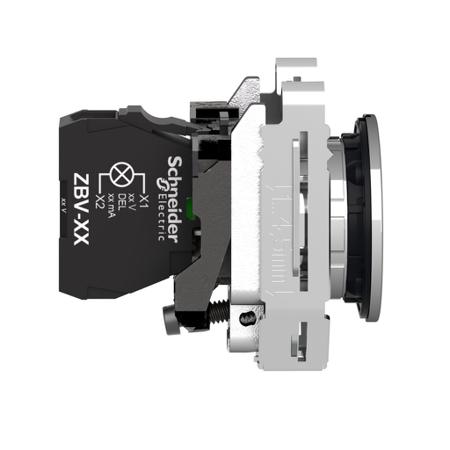 XB4FVG1 FLUSH MOUNT WHITE PILOT LIGHT LED 120v