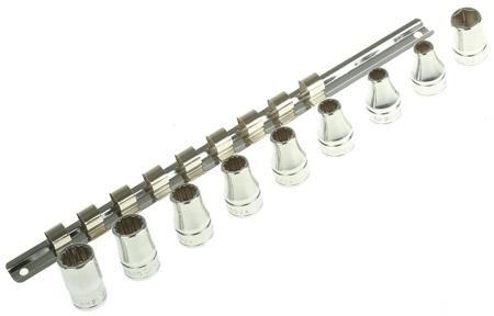 S.40E Facom 9-Piece Metric 1/2" Standard Socket Set, 12 point