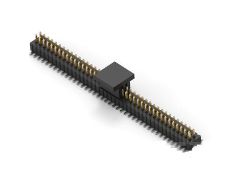 1MM-HU-D06-VS-00-H-TRP TE Connectivity 1MM-HU Series Vertical Board Mount PCB Header, 12 Contact(s), 1mm Pitch, 2 Row(s), Unshrouded