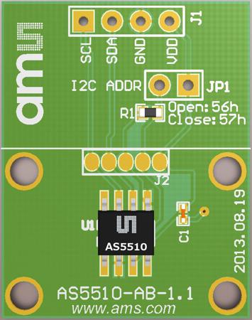 AS5510-SO_EK_AB ams OSRAM  Position Sensor Adapter Board for AS5510 AS5510