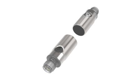 254-3689 Through Beam Photoelectric Sensor, Cylindrical Sensor, 20 m Detection Range
