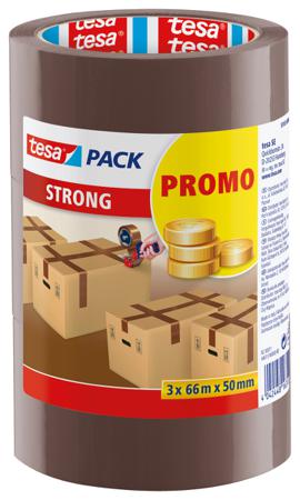 58165-00000-00 Tesa TESAPACK Brown Packing Tape, 66mm x 50mm