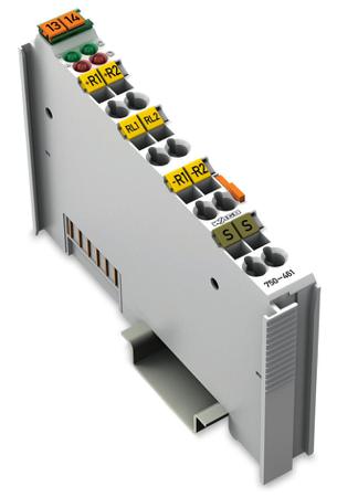 750-461-1 WAGO 750 Series PLC I/O Module for Use with Pt100/RTD Resistance Sensors, 5 V Supply, 2-Input, Analog Input