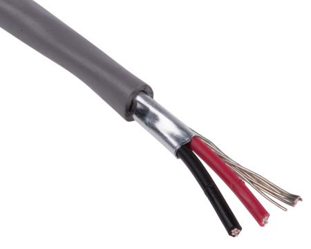 2461C SL005 Alpha WireAlpha Essentials Communication & Control Series Audio & Control Cable, 0.32 mm² CSA, 3.45mm od, 30.5m, Grey
