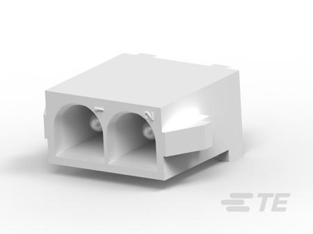 194009-1 TE Connectivity ELCON Series Vertical Board PCB Header, 2 Contact(s), 6.35 mm Pitch, 1 Row, Shrouded