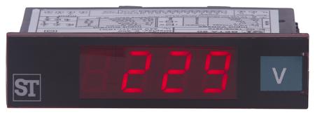 BT90-C031J60000000 Sifam Tinsley Beta 90 7 Segment Display Digital Panel Multi-Function Meter for DC Voltage, 22.2mm x 92mm