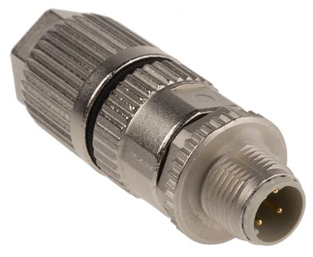 21032811405 HARTING Circular Connector, 4 Contacts, Cable, M12 Connector, Plug, Male, IP65, IP67, Harax M12 Series