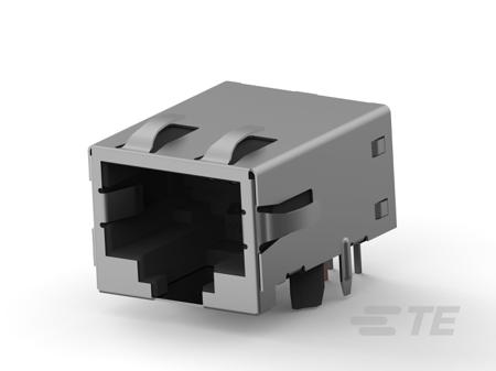 1888542-3 TE Connectivity OEG Series Female RJ45 Connector, Panel Mount, CAT 5 Right Angle 1 Port 8 -Way