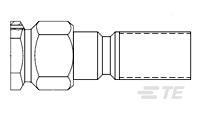 1051785-1 TE Connectivity 2031 8028 92 Series, Plug Cable SMA Connector, Crimp Termination, Straight Body