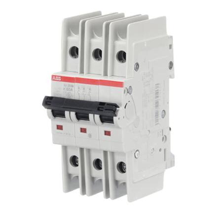 2CDS273337R0587 ABB SU200 M MCB, 3P, 60A Curve K, 400V AC, 15 kA Breaking Capacity