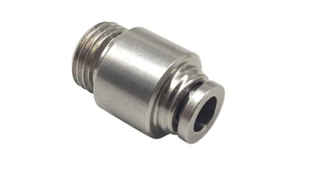 RND-425-00263 RND RND 425 Series Straight Fitting, R 1/8 Male to Push In 6 mm, Threaded-to-Tube Connection Style, RND 425-00263