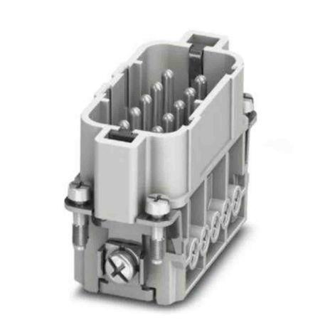 1585294 Phoenix Contact Heavy Duty Power Connector Module, 16A, Male, HC Series, 10 Contacts