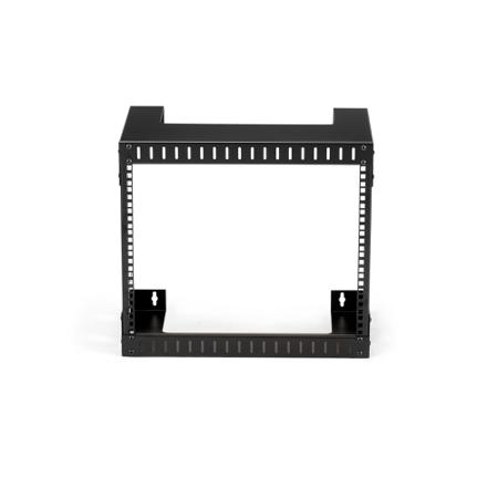 RK812WALLO 8U Server Rack With Steel 2-Post Frame in Black