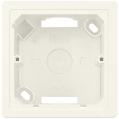 5TG2902-1 Siemens 5TG2903 Off White Gloss Thermoplastic Back Box, IP20,  Surface Mount, 84 x 42.5mm