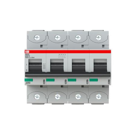 2CCS864001R1427 ABB S804S MCB, 4P, 10A, UC-K, 1000V DC, 50 kA Breaking Capacity