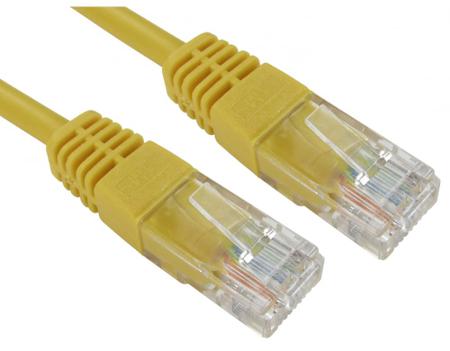 286-3650 RS PRO, 7m Cat5e, Yellow RJ45 to Male RJ45 Male, UTP Unshielded, Terminated PVC Sheath