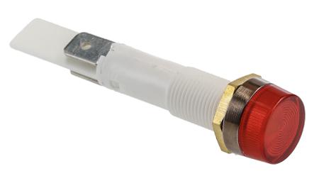 C027700FAJ Arcolectric (Bulgin) Ltd Red Neon Panel Mount Indicator, 12V, 10mm Mounting Hole Size