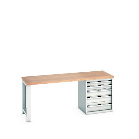 41003229-16V Bott 41003229.16V Sheet Steel Workbench, 840mm x 750mm x 2000mm