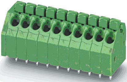 1985001 Phoenix Contact PTSA 1.5/ 6-3.5-F Series PCB Terminal Block, 3.5mm Pitch, Through Hole Mount, 1-Row, Solder Termination