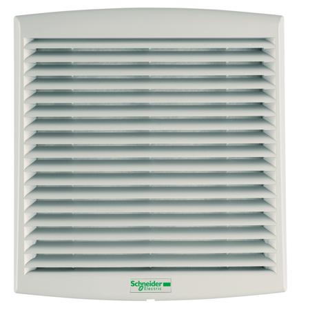 NSYCVF38M48DPF Schneider Electric Grey Injected Thermoplastic (ASA PC) Vent Grille, 137 x 117 x 49mm