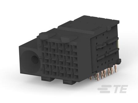 5120789-1 Z-PACK 2.5mm Pitch High Speed Backplane Connector, Receptacle, Right Angle, 5 Column, 6 Row, 30 Way