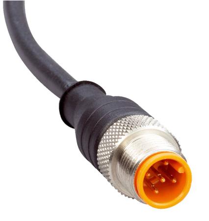 6026133 SICK Male M12 Cable, 2m Polyurethane, 60261 Series