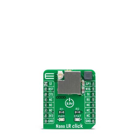 MIKROE-4514 MikroElektronika Nano LR Click EMB-LR1276S LoRa Add On Board for mikroBUS socket 815 → 915MHz