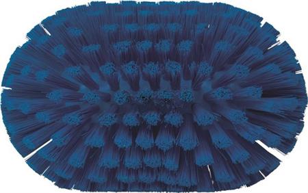 70393 Vikan Medium Bristle Blue Scrub Brush, 40mm bristle length, Polyester, Polypropylene, Stainless Steel bristle material