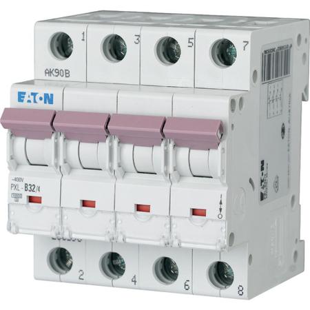 236619-PXL-C32-4 Eaton xPole - PXL PXL MCB, 4P, 32A Curve C, 400V AC, 10 kA Breaking Capacity