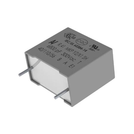 R413W410050T0K KEMET R41T Polypropylene Capacitor PP, 300V ac, 0.1, 1μF, Through Hole