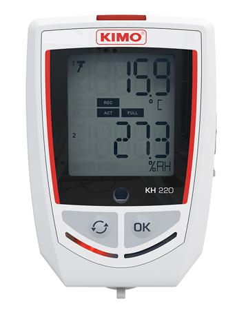 KH-220-O KIMO  Temperature & Humidity Data Logger, USB, 3 Input Channel(s) - RS Calibration