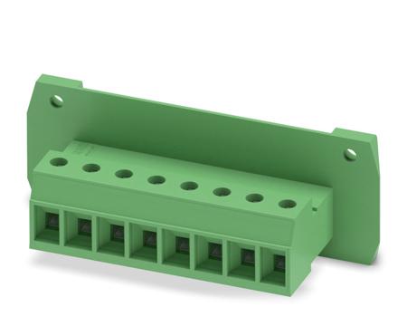 1840612 Phoenix Contact, 7.62mm Pitch, DFK-PC 4/ 8-GF-7.62, 8 Way, , Pluggable Terminal Block, Feed Through Header, Cable