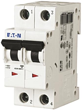 239106 FAZ6-C32/2 Eaton xEffect MCB, 2P, 32A Curve C, 230 → 400V AC, 6 kA Breaking Capacity