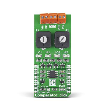MIKROE-1915 MikroElektronika , Comparator mikroBus Click Board for LM2903 IC