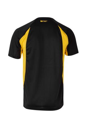 105501_00-17_L Velilla Black/Yellow 100% Cotton Short Sleeve T-Shirt, UK- L