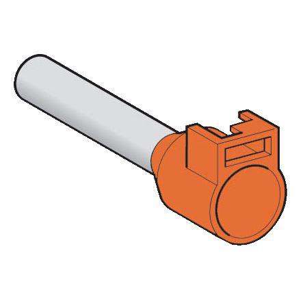 DZ5CA043 Schneider Electric, DZ5CA Insulated Crimp Bootlace Ferrule, 18mm Pin Length, 3.2mm Pin Diameter, Orange