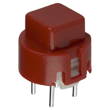 D6C40 F1 LFS C & K Red Tact Switch, SPST 100 mA@ 32 V