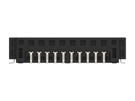 1-2834659-0 TE Connectivity  Series Right Angled Surface Mount PCB Header, 10 Contact(s), 1.8mm Pitch, 1 Row(s)