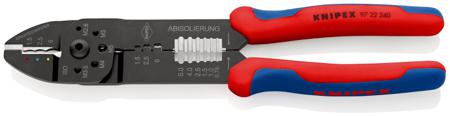 97 22 240 Knipex 97 Hand Crimp Tool for Insulated Terminals, 0,5 → 6mm² Wire