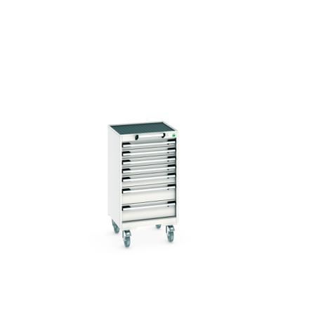 40402021-16V Bott, 7 Drawer Sheet Steel Floor Standing Storage Cabinet, 525 X 525 X 985mm