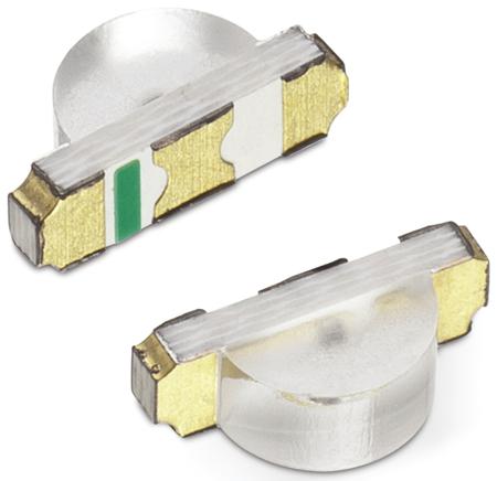 155124GS73200 Wurth Elektronik WL-SMSW 525 nm Green LED, 3210 (1204) Clear SMD package